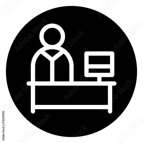 news report glyph icon