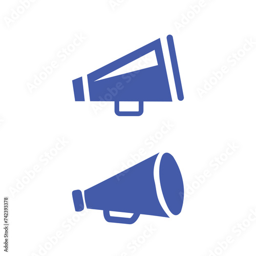 a megaphone and a megaphone icon