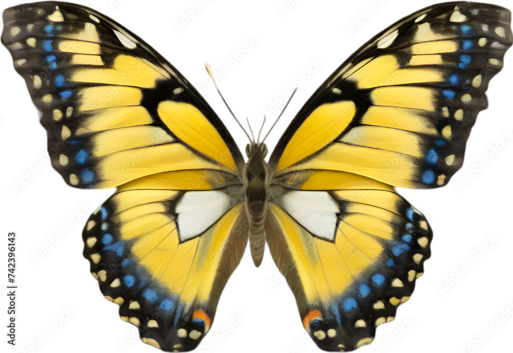 Obraz premium Colorful and elegant butterfly image.