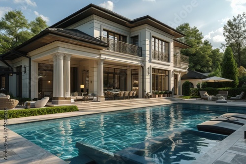 A Spacious House With a Front Pool © Yana
