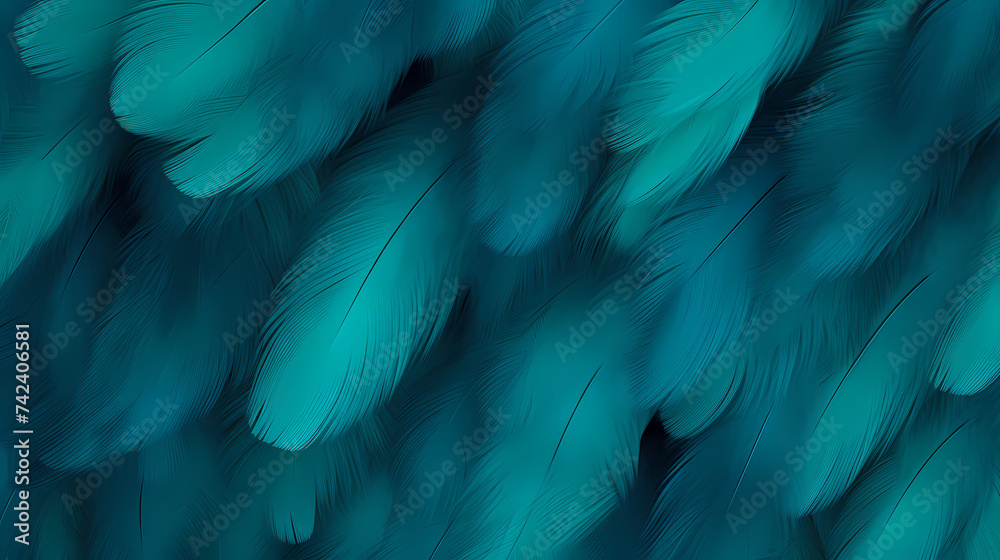 Obraz premium Multicolor feather background, feather texture