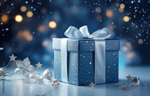 christmas background with gift