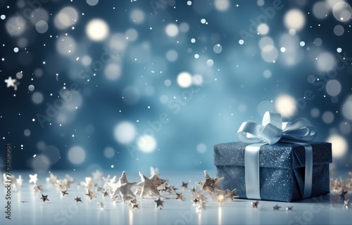 christmas background with gift