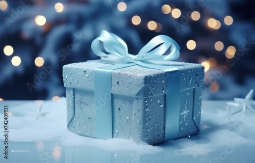 christmas background with gift