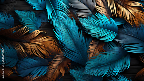 Multicolor feather background  feather texture