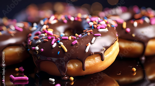 Donut food illustration sweet delicious