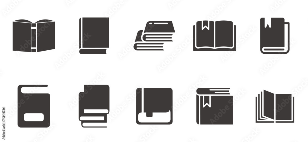 Sets of Various vector Book icons. Sets of Various vector Book icons.