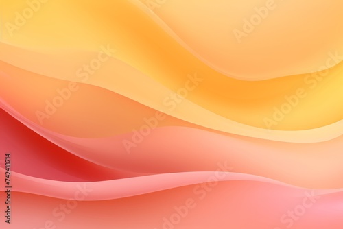 Honey Yellow to Dusty Rose abstract fluid gradient design, curved wave in motion background for banner, wallpaper, poster, template, flier and cover