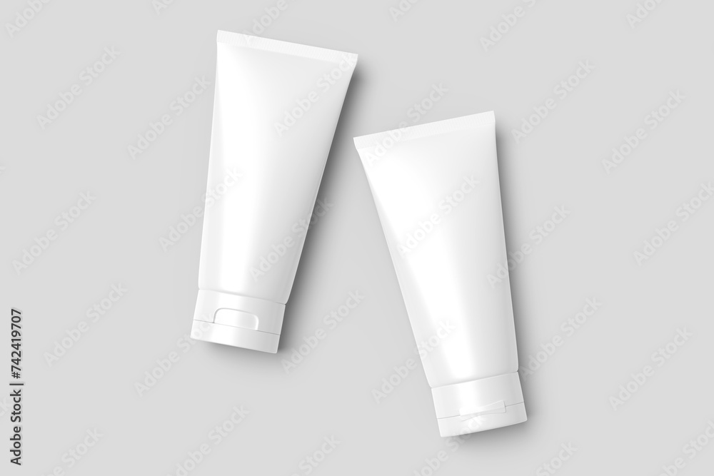 Cosmetic Tube Blank Mockup Cosmetic Tube Blank Mockup