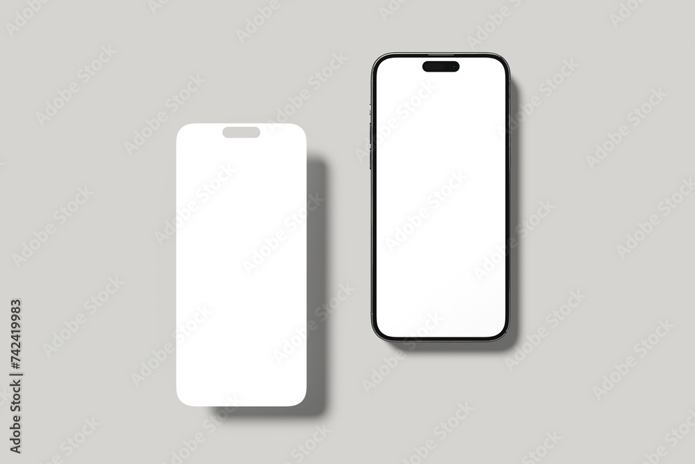 Phone Screen Blank Mockup Phone Screen Blank Mockup