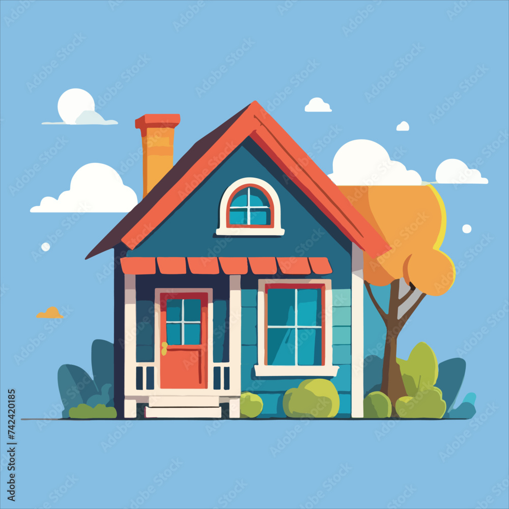 vector cute building vector cute building