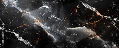 Black and brown patterned natural of dark marble (Gold Russia) texture background. Created with Ai