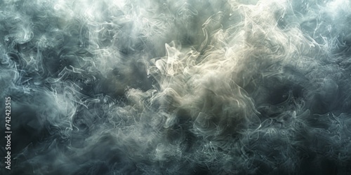 Dense smoke texture, thick and enveloping, intense atmosphere © Manyapha