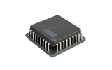 Voltage Regulator IC Chip for Electronics On Transparent Background.