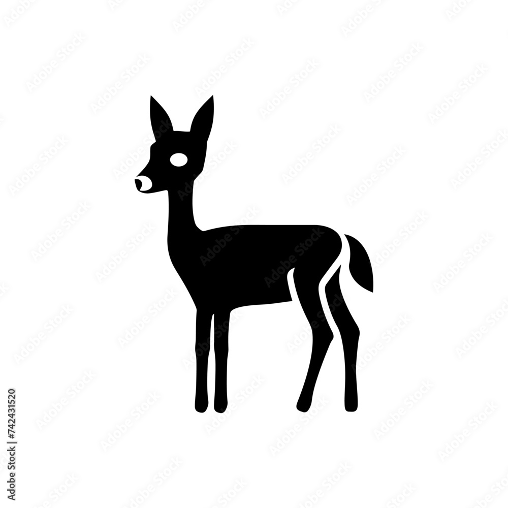 Roe deer icon