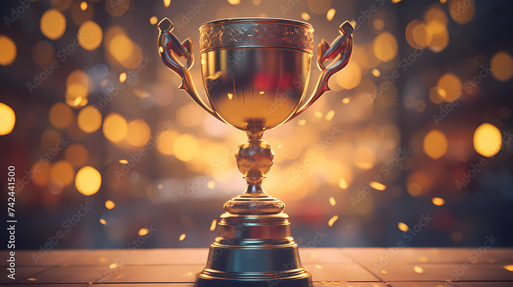The celebration kicked off, and the majestic trophy was showered The celebration kicked off, and the majestic trophy was showered