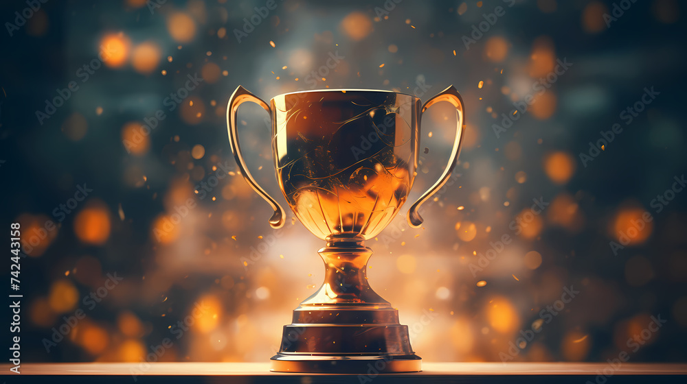 The celebration kicked off, and the majestic trophy was showered The celebration kicked off, and the majestic trophy was showered