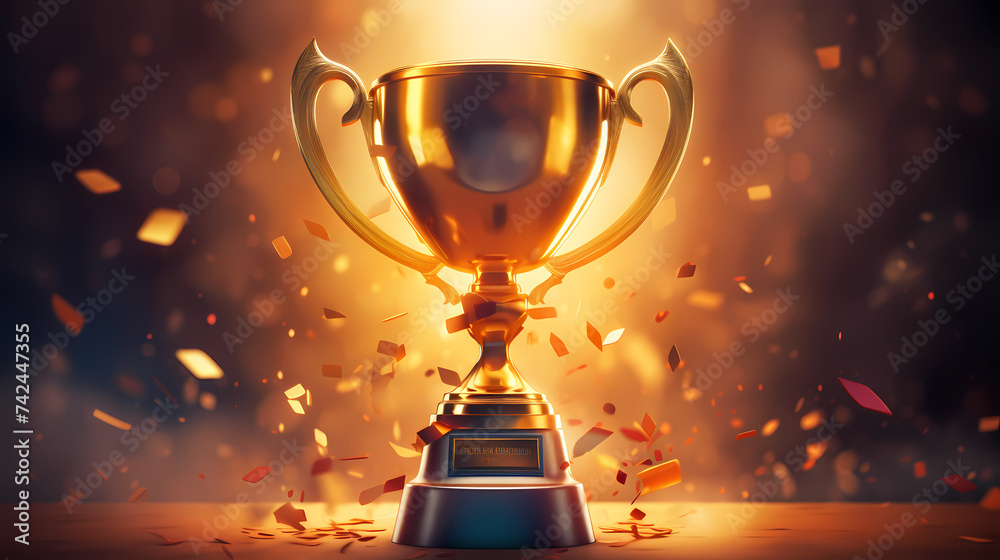 The celebration kicked off, and the majestic trophy was showered The celebration kicked off, and the majestic trophy was showered
