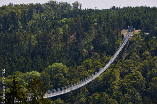 Skywalk, Hängebrücke in Hessen, Willingen, Upland - Zwei Wochen vor Eröffnung 2023 - Wanderung 
