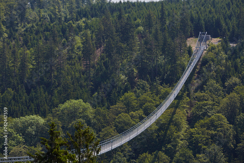 Skywalk, Hängebrücke in Hessen, Willingen, Upland - Zwei Wochen vor Eröffnung 2023 - Wanderung 
