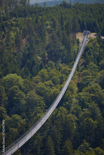 Skywalk, Hängebrücke in Hessen, Willingen, Upland - Zwei Wochen vor Eröffnung 2023 - Wanderung 