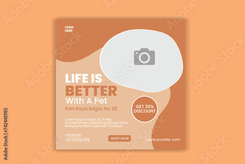 pet banner design, poster design