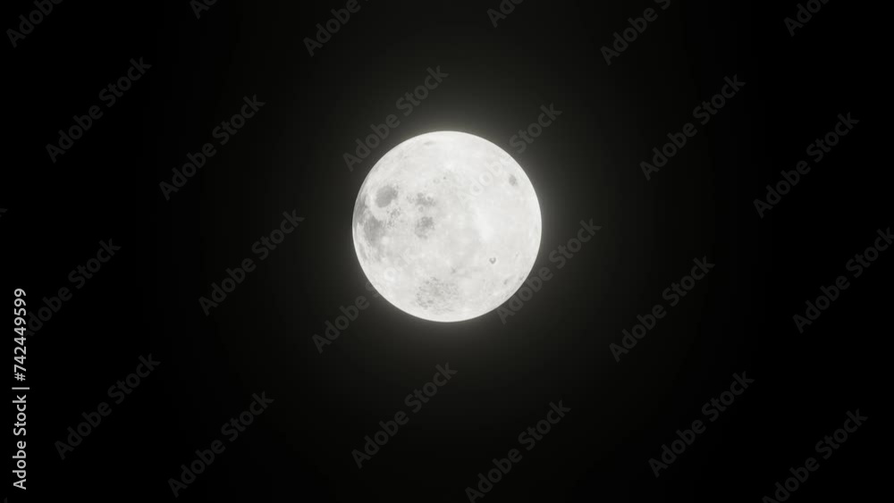 Rotating Moon In Outer Space Rotating Moon In Outer Space