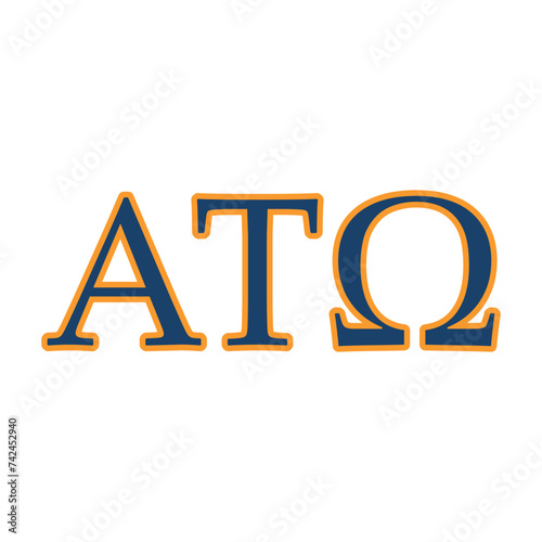 Alpha Tau Omega greek letter, ΑΤΩ greek letters, ΑΤΩ photo