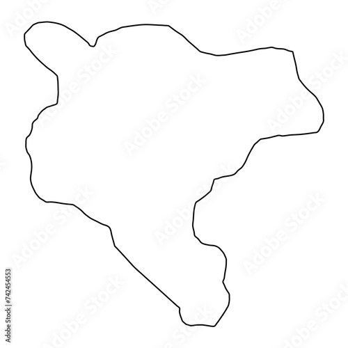 Addis Ababa map, administrative division of Ethiopia. Vector illustration.
