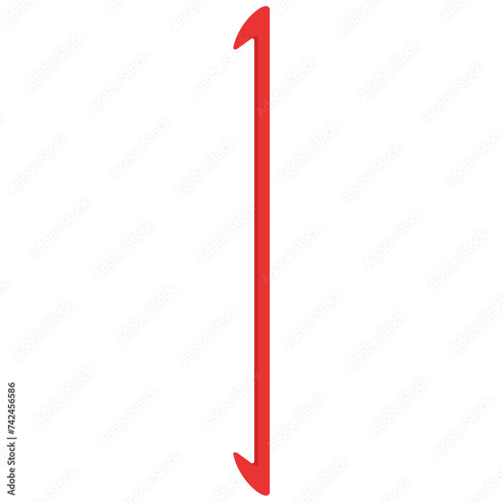 Double headed crochet hook vector cartoon illustration isolated on a white background. Double headed crochet hook vector cartoon illustration isolated on a white background.
