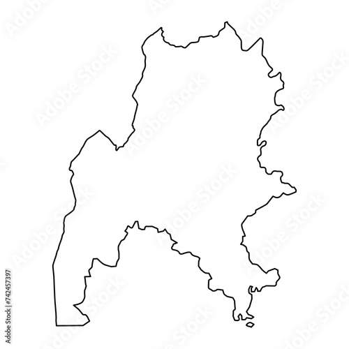 Benishangul Gumuz Region map, administrative division of Ethiopia. Vector illustration. photo