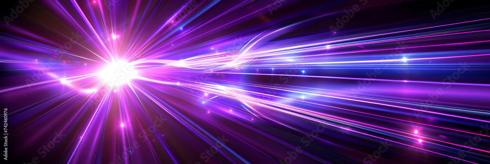 purple light beam rays on black background, neon light rays background purple light beam rays on black background, neon light rays background