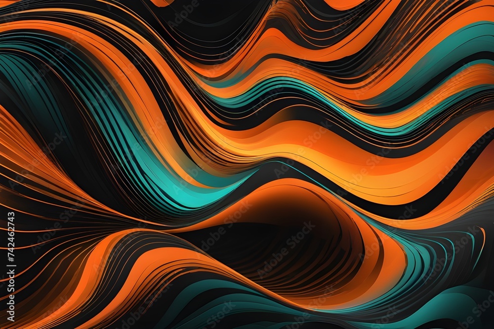 Abstract background with stunning metallic hues, creating a mesmerizing melted metal effect
