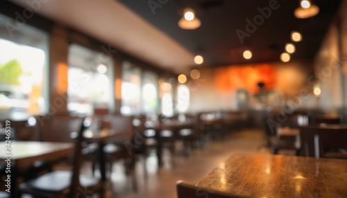 Restaurant abstract blur background with bokeh image © Ana