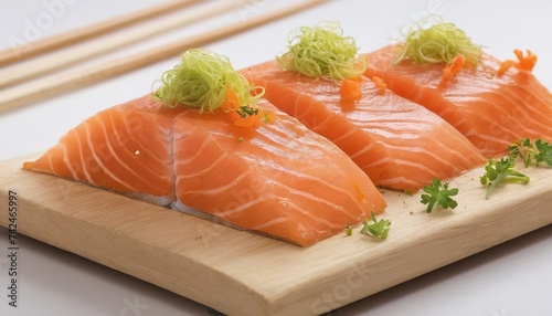 spicy sliced salmon - fushion food