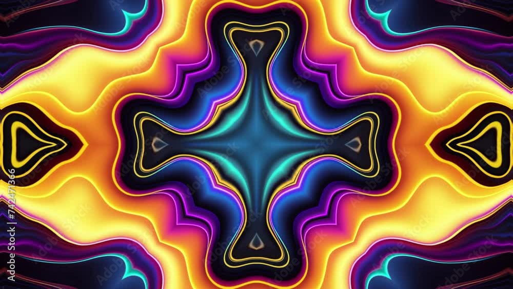 Abstract symmetrical composition. Looped bg for show or events, exhibitions, festivals or concerts, music videos. Abstract symmetrical composition. Looped bg for show or events, exhibitions, festivals or concerts, music videos.
