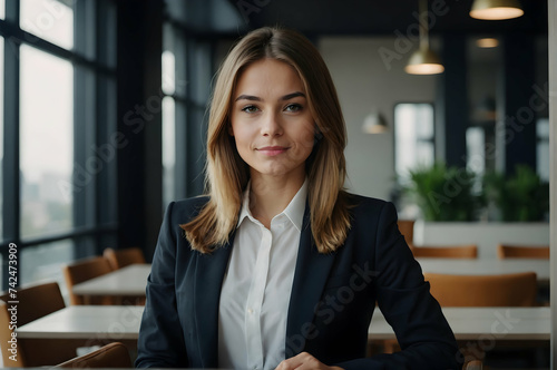 Free Download Cute young businesswoman in her office - GFXLoad