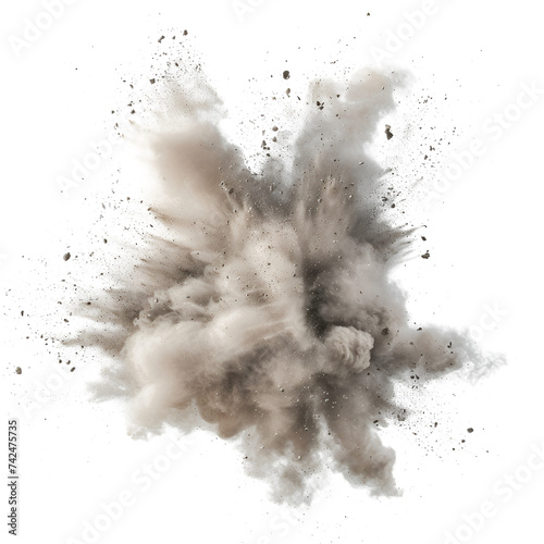 sand dust on transparent background