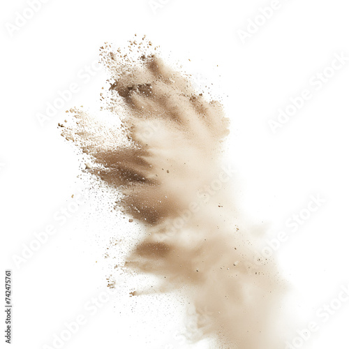 sand dust on transparent background photo