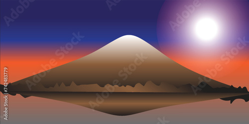 Stunning night panorama of Lake Bachalp/Bachalpsee, Switzerland. Beautiful autumn sunset in Swiss mountains, Grindelwald, Bernese Oberland, Europe. Beauty of nature concept background.