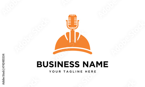 HARD HATS AND MICROPHONE LOGO