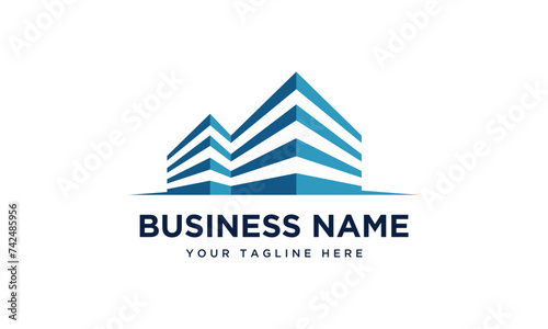 real estate building logo vector
