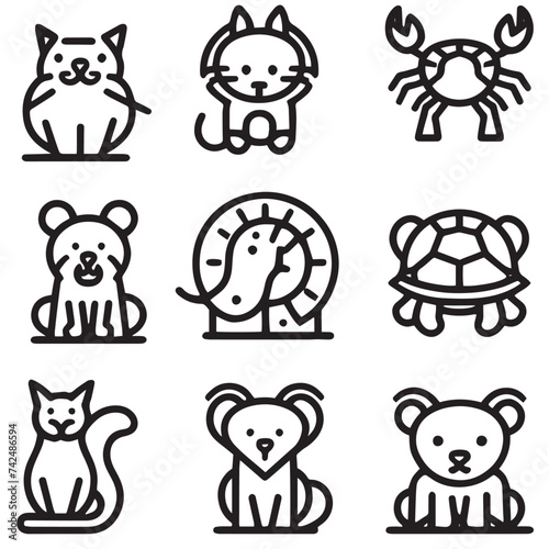 animal anatomy icons