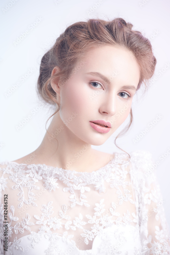 elegant young bride