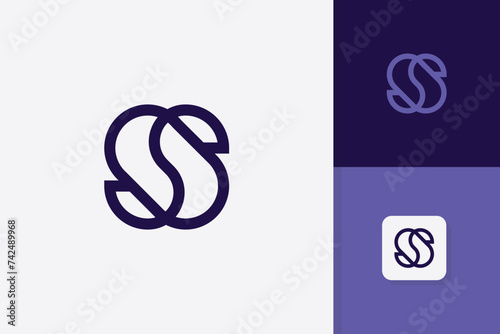letter s logo design vector template