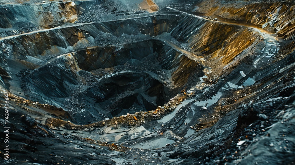 Transforming the complexities of mining into an aesthetically pleasing artwork Transforming the complexities of mining into an aesthetically pleasing artwork