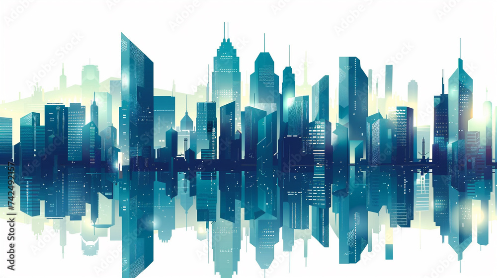 City Skyline Futuristic Architecture Imagine a city that seamlessly blends modernist skyscrapers with futuristic architectural elements Create a visually captivating illustration or