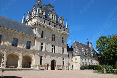 gothic and renaissance castle in valency in france 