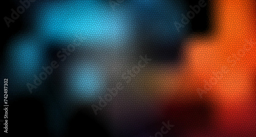 red orange blue black color gradient background, grainy texture effect, poster banner landing page backdrop design