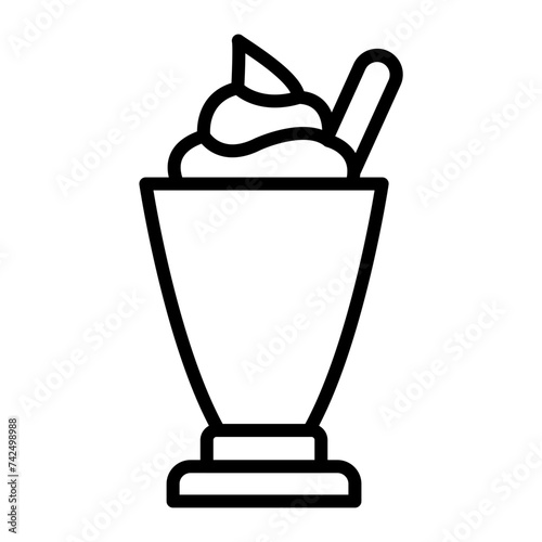 Sundae line icon
